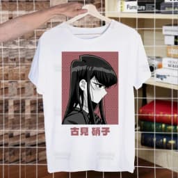 Komi San Can't Communicate T Shirt Men Shirts Summer Top Komisan Shouko Excited Tshirts Short Sleeves Tees Manga Tadano T-Shirt