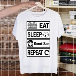 Komi San Can't Communicate T Shirt Men Shirts Summer Top Komisan Shouko Excited Tshirts Short Sleeves Tees Manga Tadano T-Shirt