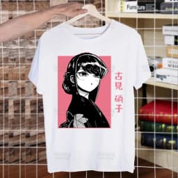 Komi San Can't Communicate T Shirt Men Shirts Summer Top Komisan Shouko Excited Tshirts Short Sleeves Tees Manga Tadano T-Shirt