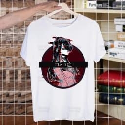 Komi San Can't Communicate T Shirt Men Shirts Summer Top Komisan Shouko Excited Tshirts Short Sleeves Tees Manga Tadano T-Shirt