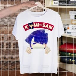 Komi San Can't Communicate T Shirt Men Shirts Summer Top Komisan Shouko Excited Tshirts Short Sleeves Tees Manga Tadano T-Shirt