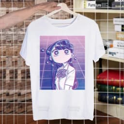 Komi San Can't Communicate T Shirt Men Shirts Summer Top Komisan Shouko Excited Tshirts Short Sleeves Tees Manga Tadano T-Shirt