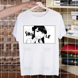 Komi San Can't Communicate T Shirt Men Shirts Summer Top Komisan Shouko Excited Tshirts Short Sleeves Tees Manga Tadano T-Shirt