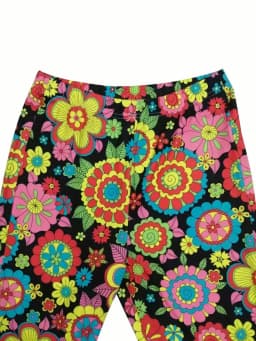 Women's Bohemian style printed bell bottoms, elastic casual sexy comfortable pants