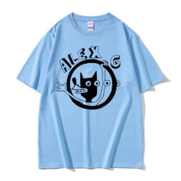 Singer Alex G Graphic Tshirt Men Women Fashion Cartoon Oversized T-shirts Men's Casual Cotton T Shirt Male Vintage Crewneck Tees