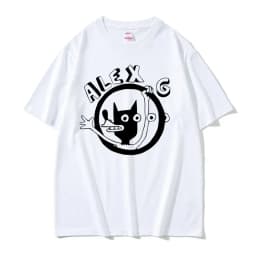 Singer Alex G Graphic Tshirt Men Women Fashion Cartoon Oversized T-shirts Men's Casual Cotton T Shirt Male Vintage Crewneck Tees