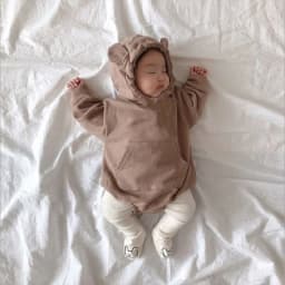 Baby Pants Spring and Autumn 0-2 Year Old Cute Little Bear Girl Pantyhose Solid Color Pure Cotton Elastic Waist Boy Baby Pants