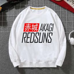 Anime AE86 Initial D Hoodies RedSuns Sweatshirts Autumn Winter JDM Manga Takumi Fujiwara Drift Car Akagi Hip Hop Hoody Tops