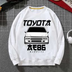 Anime AE86 Initial D Hoodies RedSuns Sweatshirts Autumn Winter JDM Manga Takumi Fujiwara Drift Car Akagi Hip Hop Hoody Tops