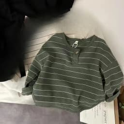 Spring Autumn New Children Casual T Shirt Loose Kids Striped T Shirts Tee Boys Girls Long Sleeve Tops Baby Clothes