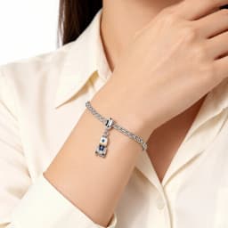 Rocket Charm Europe Style Fine Jewelry Women Men Trendy Gift In 925 Sterling Silver
