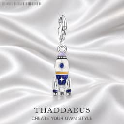 Rocket Charm Europe Style Fine Jewelry Women Men Trendy Gift In 925 Sterling Silver