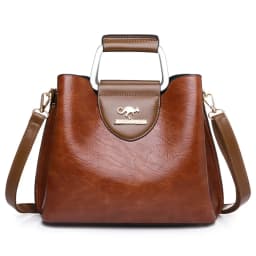 Luxury Designer Handbag Purses for Women 2024 Female Oil Leather Branded Shoulder Crossbody Messenger Tote Bag Small Fashion Sac