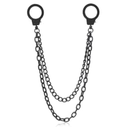 Hip-Hop Personality Handcuffs Metal Pants Chain Dress Decoration Unisex Men's Fashion Accessory