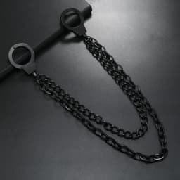 Hip-Hop Personality Handcuffs Metal Pants Chain Dress Decoration Unisex Men's Fashion Accessory