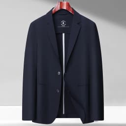 Men's 2025 High-End Fashion Light Luxury Leisure Sunscreen Suit Jacket No Lining West Spring Summer Smooth Breathable