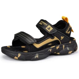 Girls' Sandals 2024 New Summer Boys Soft Soled Students Medium and Large Children Casual Double Row Velcro Beach Shoes