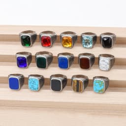 Men's High Quality 316L Stainless Steel Variety Onyx Rings Fashion Trend Jewelry