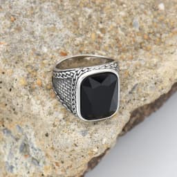 Men's High Quality 316L Stainless Steel Variety Onyx Rings Fashion Trend Jewelry
