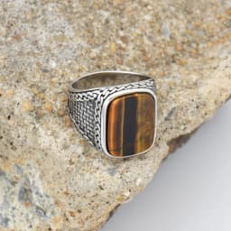 Men's High Quality 316L Stainless Steel Variety Onyx Rings Fashion Trend Jewelry