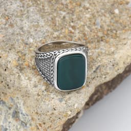 Men's High Quality 316L Stainless Steel Variety Onyx Rings Fashion Trend Jewelry