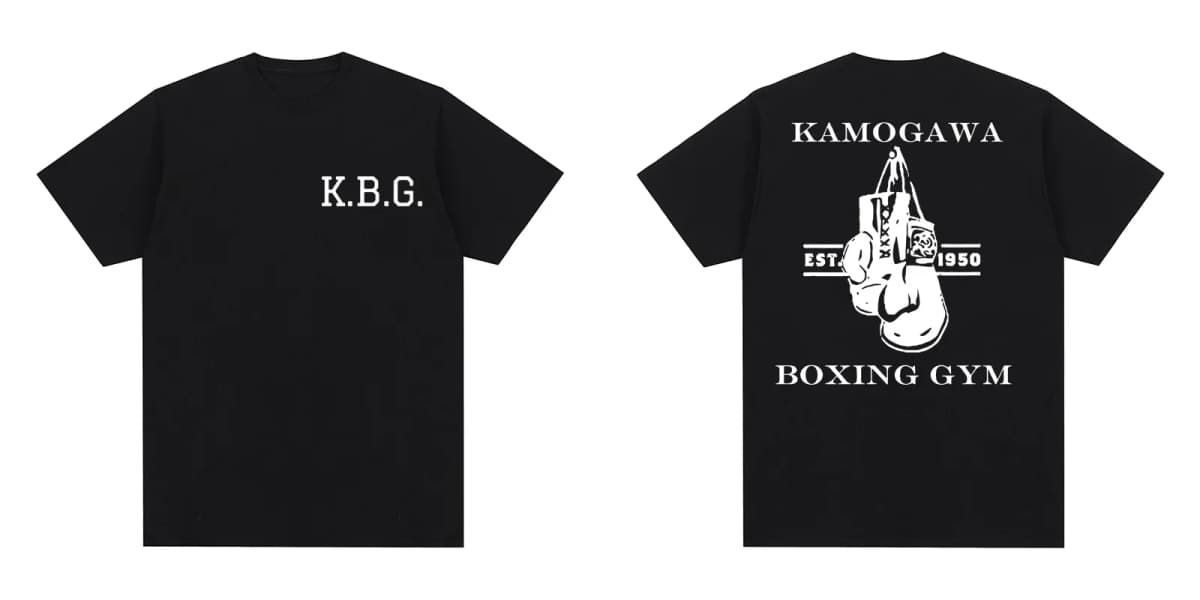 KBG Hajime no Ippo Anime Kamogawa Boxing Gym Vintage T-shirt Cotton Men T shirt New Tee Tshirt Womens Tops Fashion Streetwear