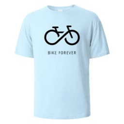 Bike Forever Funny Streetwear Basic T-Shirt For Men Fashion Casual 100% Cotton Clothing Crewneck Breathable Tshirt Hip Hop Tees