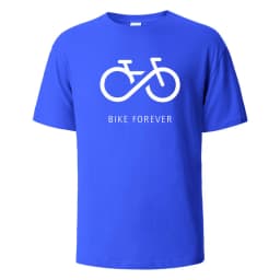 Bike Forever Funny Streetwear Basic T-Shirt For Men Fashion Casual 100% Cotton Clothing Crewneck Breathable Tshirt Hip Hop Tees