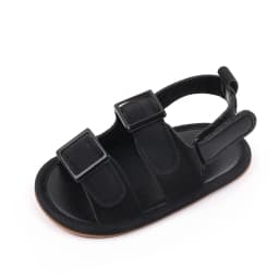 Baby Shoes Summer Sandal Cool Style High Quality PU and TPR Anti-slip Sole Todder Walking Shoe 0-9-18 Month 2024 Fashion BHX3205