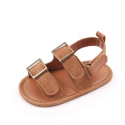 Baby Shoes Summer Sandal Cool Style High Quality PU and TPR Anti-slip Sole Todder Walking Shoe 0-9-18 Month 2024 Fashion BHX3205