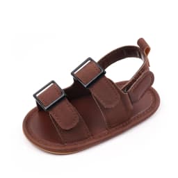Baby Shoes Summer Sandal Cool Style High Quality PU and TPR Anti-slip Sole Todder Walking Shoe 0-9-18 Month 2024 Fashion BHX3205