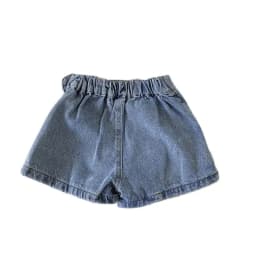 Brief Style Denim Blue Toddler Girls Skirt Shorts Kids Summer Sport Dress Pants Children Elastic Waist Trousers for 2-7 Years