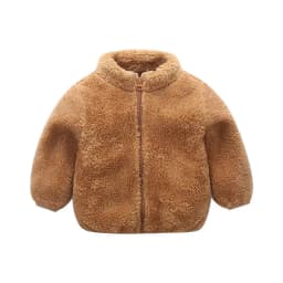 Pink Girls Jackets Autumn Coat Winter Thermal Fleece Jacket for Children 1 2 3 4 5Yrs Kids Coats Warm Korean Outerwear