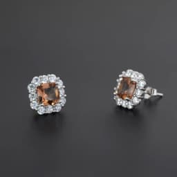 FFGems New Design Created Zultanite Stud Earrings Silver Square Stone Color Change Fine Jewelry For Women Girl Party Gift