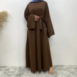 New Muslim Fashion Abaya Women's Dress Sold in Dubai in the Middle East Arab Net Color Islamic Dress Robe Lace Long Dress