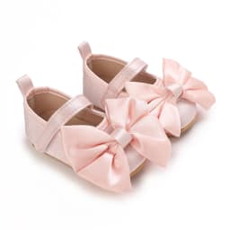 NEW Infant Toddler Bowknot Non-slip Rubber Soft-Sole Flat 0-18 Months Baby Casual Shoes First Walker Newborn Bow Decor