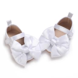 NEW Infant Toddler Bowknot Non-slip Rubber Soft-Sole Flat 0-18 Months Baby Casual Shoes First Walker Newborn Bow Decor
