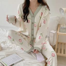 Monthly Clothing 2 Sets Of Spring And Summer Maternity Pajamas Breastfeeding Home Wear Cotton Breastfeeding Pajamas Clothing