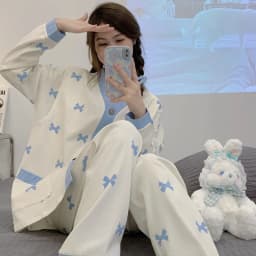Monthly Clothing 2 Sets Of Spring And Summer Maternity Pajamas Breastfeeding Home Wear Cotton Breastfeeding Pajamas Clothing