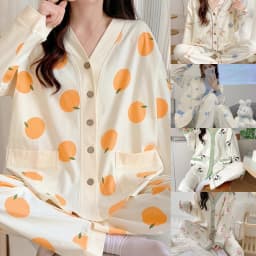 Monthly Clothing 2 Sets Of Spring And Summer Maternity Pajamas Breastfeeding Home Wear Cotton Breastfeeding Pajamas Clothing