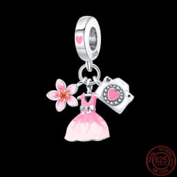 Hot Sale National Emblem Charms Beads Fit Original pand 3mm Bracelet Diy Women Pendant Jewelry charms plata de ley 925