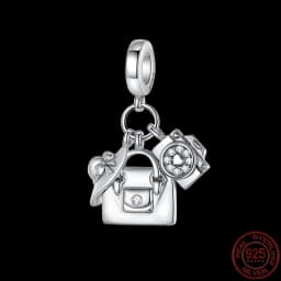 Hot Sale National Emblem Charms Beads Fit Original pand 3mm Bracelet Diy Women Pendant Jewelry charms plata de ley 925