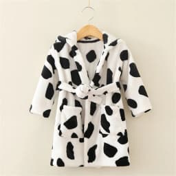 Soft Girl Sleepwear Robe Autumn Winter Children Flannel Bathrobe for girls Boys Pajamas Comfort Kids Cartoon Homewear 2-8 Year