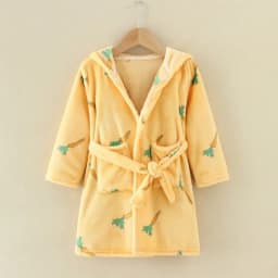 Soft Girl Sleepwear Robe Autumn Winter Children Flannel Bathrobe for girls Boys Pajamas Comfort Kids Cartoon Homewear 2-8 Year