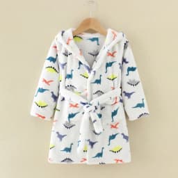 Soft Girl Sleepwear Robe Autumn Winter Children Flannel Bathrobe for girls Boys Pajamas Comfort Kids Cartoon Homewear 2-8 Year