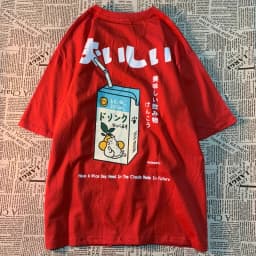 Cute Japanese Cat Print Oversized T-shirt Women Men Short Sleeve Loose Casual Tee Shirt Streetwear Tops Cotton Harajuku Clothing