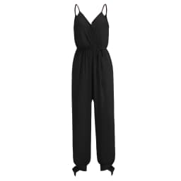Spring and Summer Women's New Camisole Jumpsuit Cross-Border Printed Sexy Backless Lace Up V-Neck