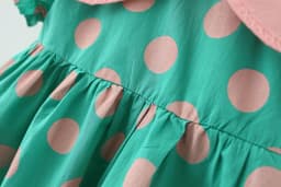 Summer Girls Kids Princess Short Sleeve Dress Children Baby Infants Dot Polka Pleated Dresses Casual Vestidos