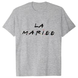 T Shirt Evjf Femme Team Bride Squad T-shirt Bachelorette Party Tee Bridal Shower Tshirt French Friends Wedding Hen Party Tops