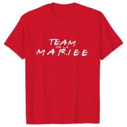 T Shirt Evjf Femme Team Bride Squad T-shirt Bachelorette Party Tee Bridal Shower Tshirt French Friends Wedding Hen Party Tops